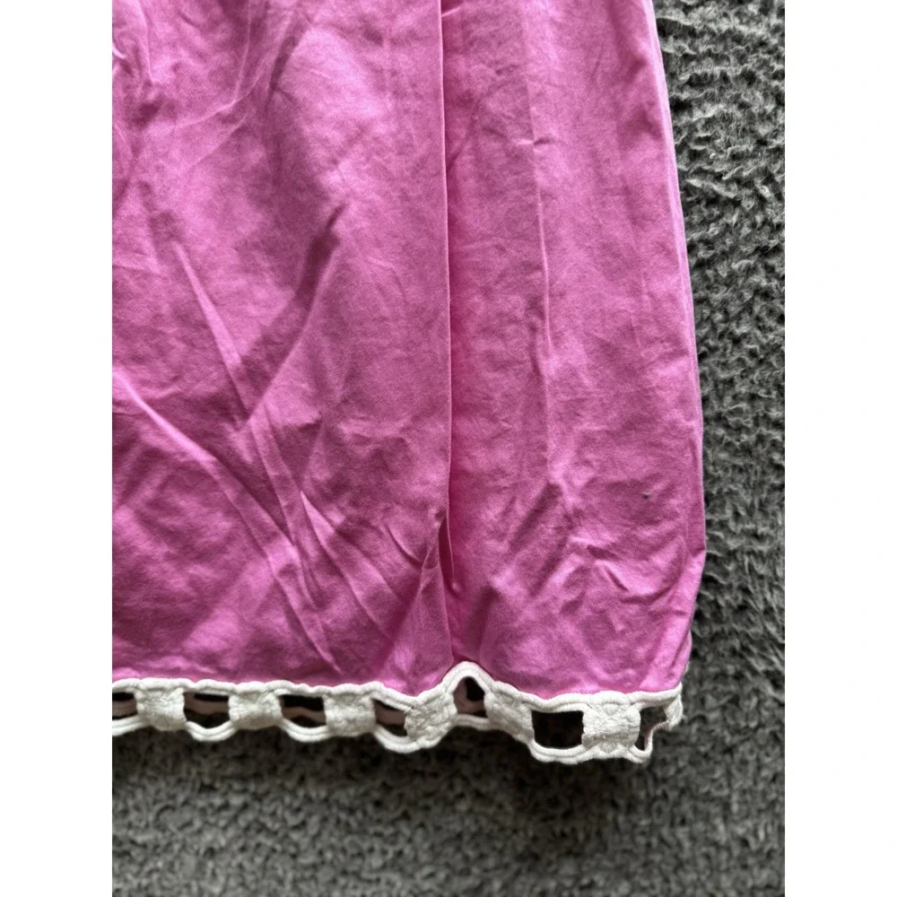 Ladies 6 Lilly Pulitzer Pink & White Sundress Short Strapless  Above Knee Cotton - Picture 6 of 11